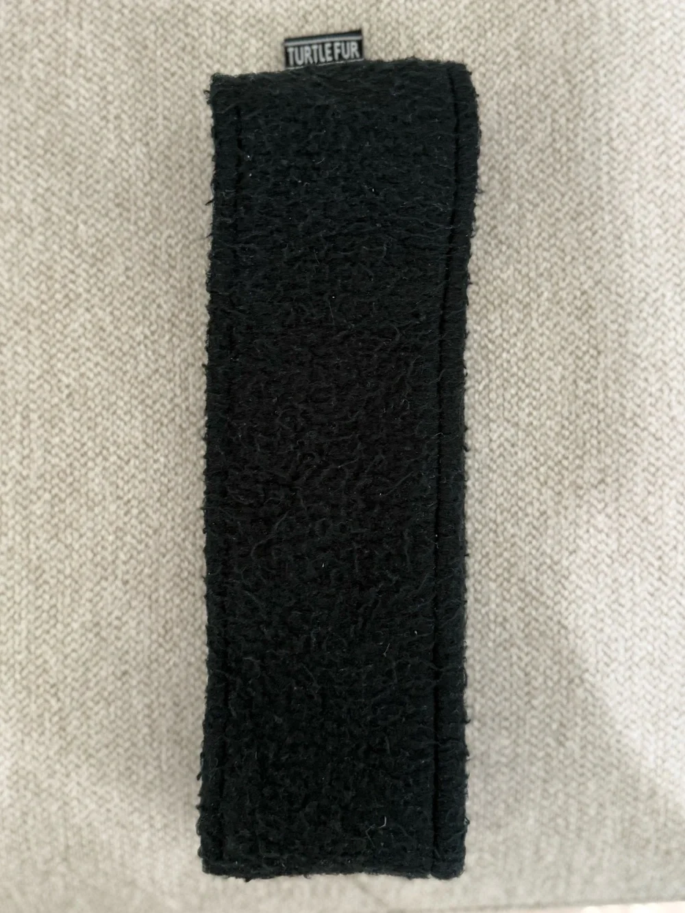 Turtle Fur Black Fleece Ear Warmer Headband One Size